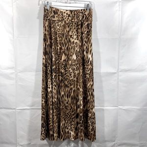 Robert Louis Maxi leopard skirt Size M